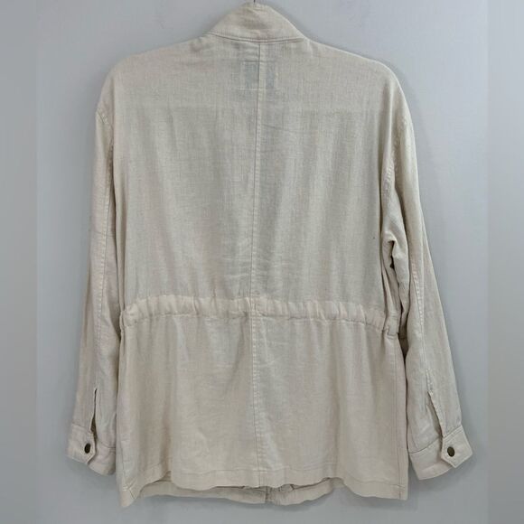 Old Navy Linen Safari Jacket Small - Picture 6 of 8